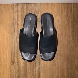 American Eagle Black Slide Sandals